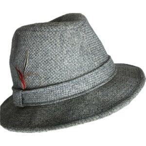 Vintage Adam New York Men’s Fedora Feather Wool Hat Size XL
